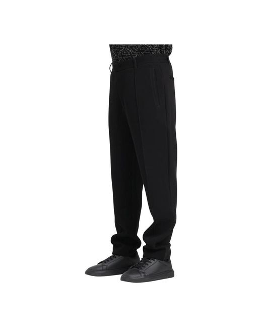ARMANI EXCHANGE Black Straight Trousers for men
