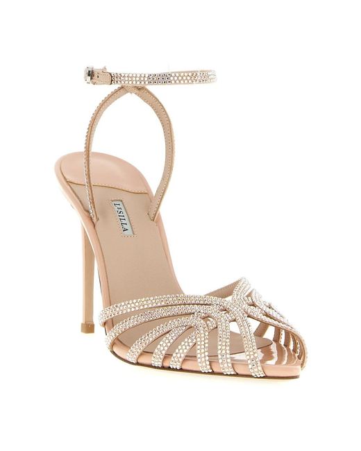 Le Silla Metallic High Heel Sandals