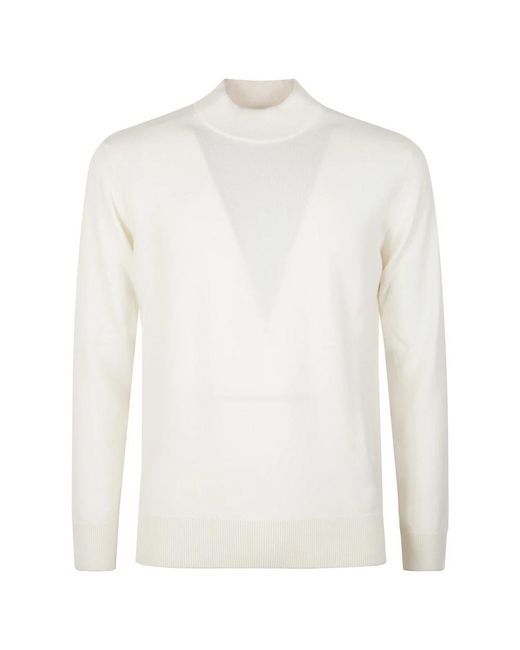 Turtlenecks Eleventy de hombre de color White
