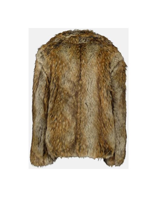 Faux Fur & Shearling Jackets di MM6 by Maison Martin Margiela in Green