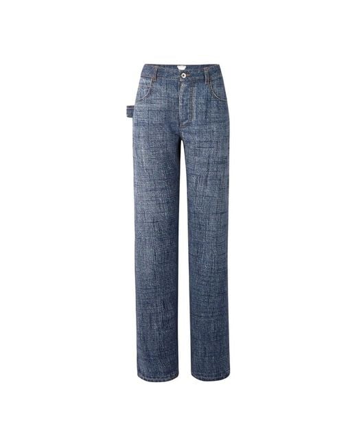 Bottega Veneta Blue Straight Fit Jeans