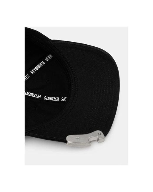 Caps Vetements en coloris Black