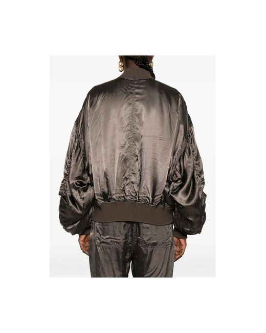 Rick Owens Brown Bomber Jackets