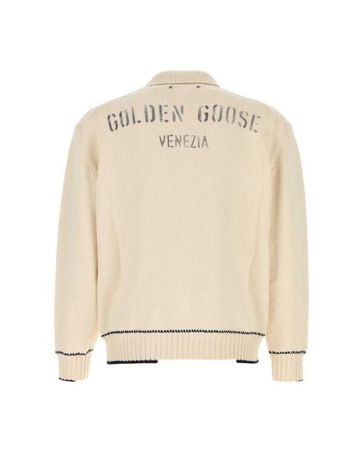 Golden Goose Deluxe Brand Natural Polo Shirts for men