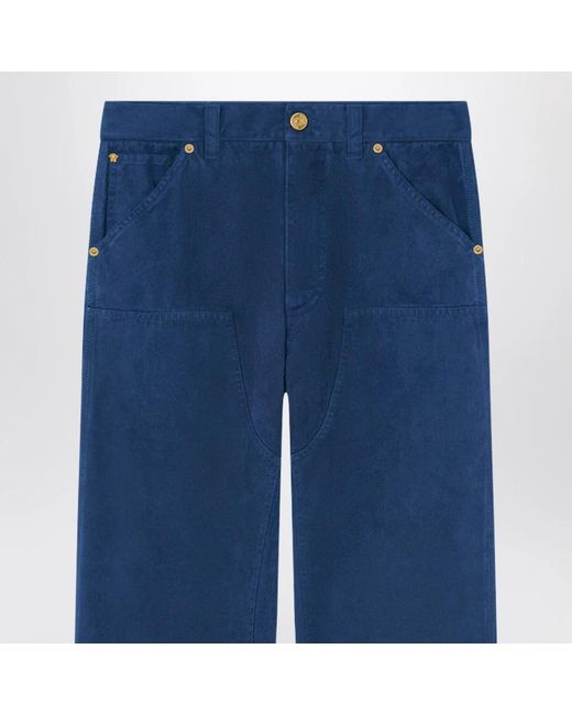 Straight Jeans Versace de hombre de color Blue
