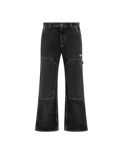 Off-White c/o Virgil Abloh Black Wide Jeans for men