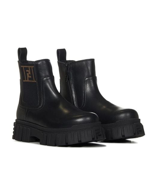Fendi Black Chelsea Boots