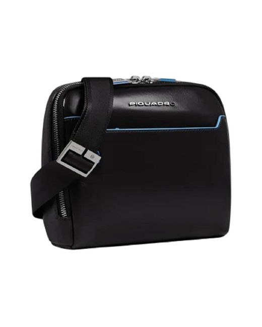 Piquadro Black Cross Body Bags for men