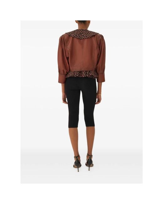 Chloé Red Leather Jackets