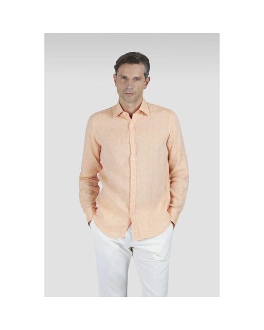 Paul & Shark Leinenhemd Mit Französischem Kragen J-Fit in Pink für Herren