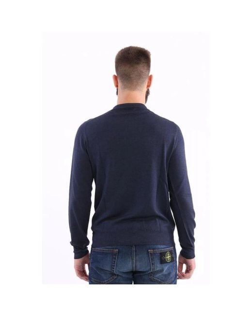 Fay Strickwaren mit Rundhalsausschnitt in Blue für Herren