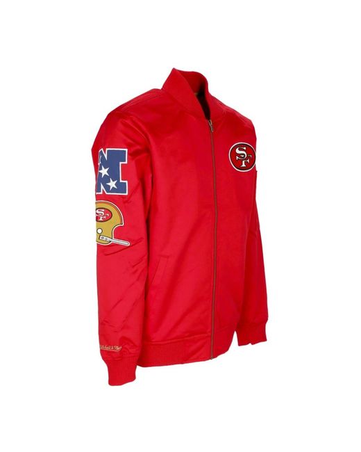 Light Jackets Mitchell & Ness de hombre de color Red