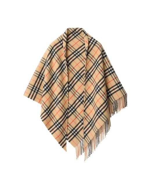 Burberry Metallic Ponchos