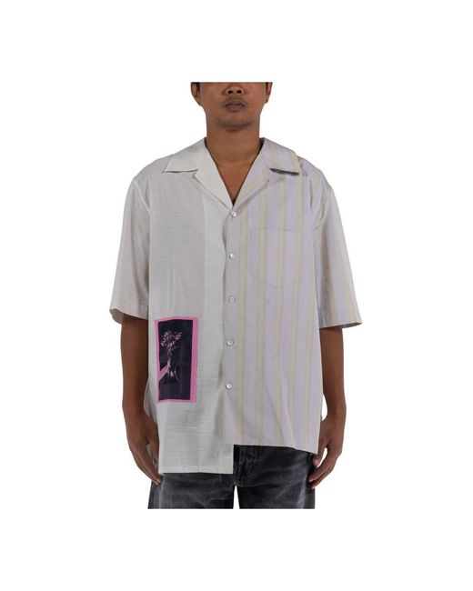 Lanvin Gray Short Sleeve Shirts for men