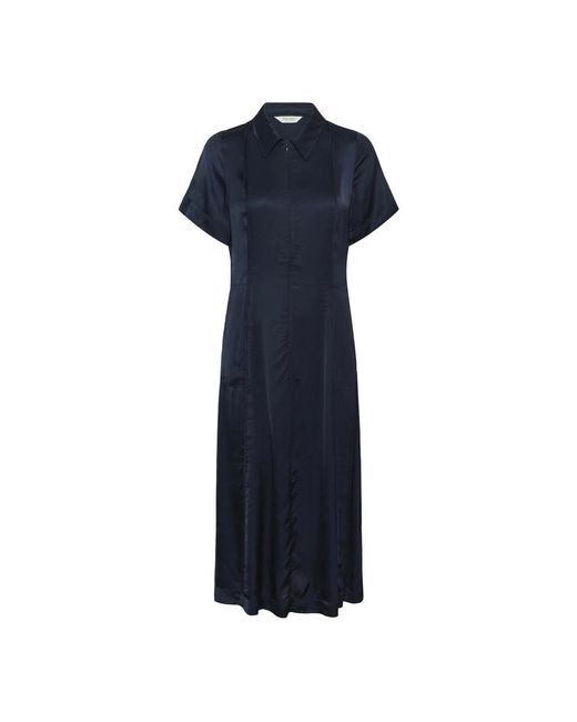 Part Two Blue Midi Dresses