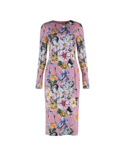 Dolce & Gabbana Blue Midi Dresses