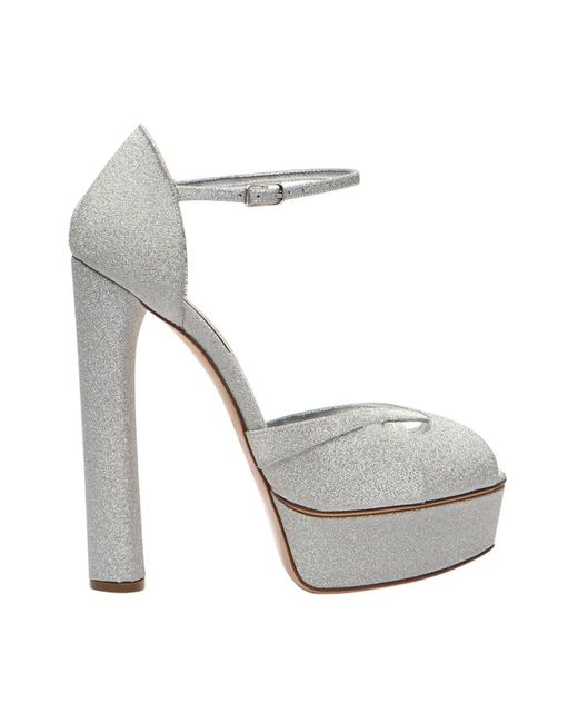 Casadei Gray High Heel Sandals