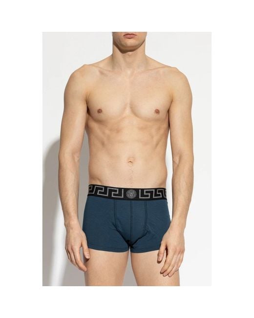 Versace Blue Bottoms for men