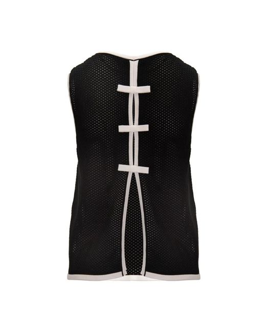 Elisabetta Franchi Black Sleeveless Tops
