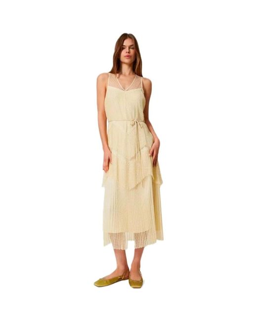 Twinset Midi Dresses in het Yellow