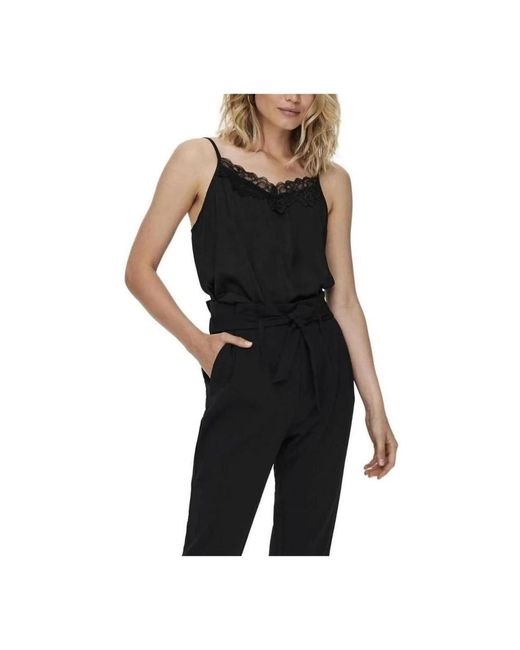 ONLY Black Schwarzes spitzen tank top model 15232756