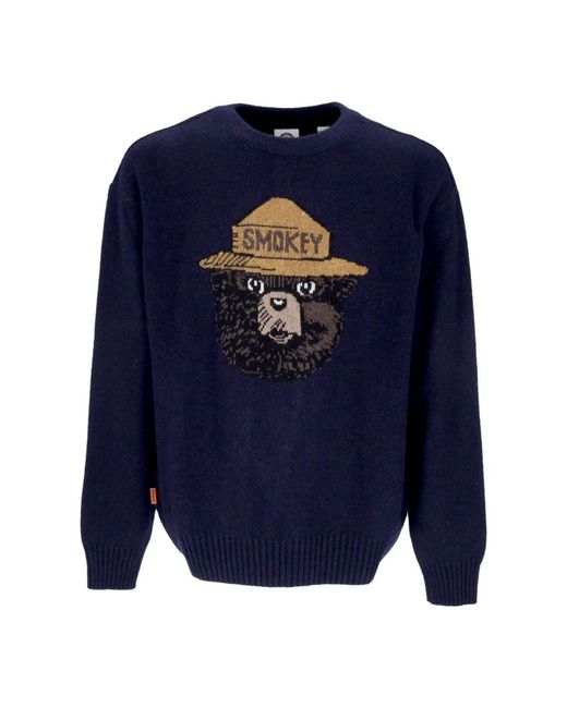Element Jacquard Pullover Smokey Bear Eclipse in Blue für Herren