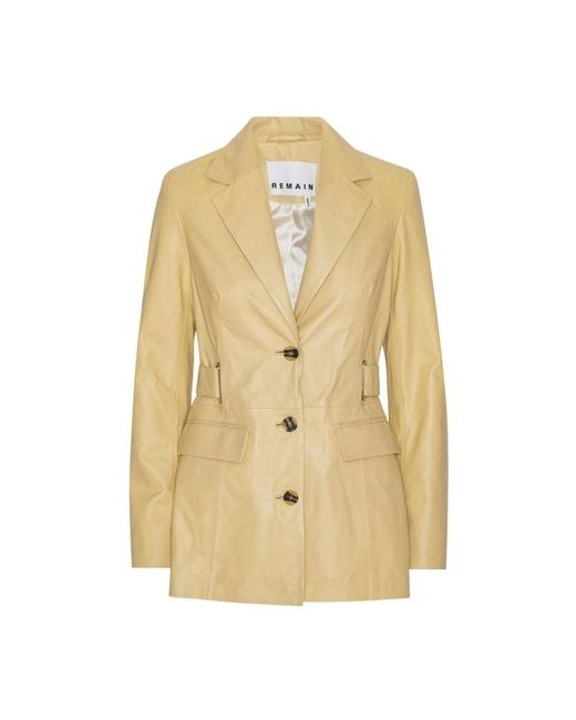 REMAIN Birger Christensen Natural Blazers
