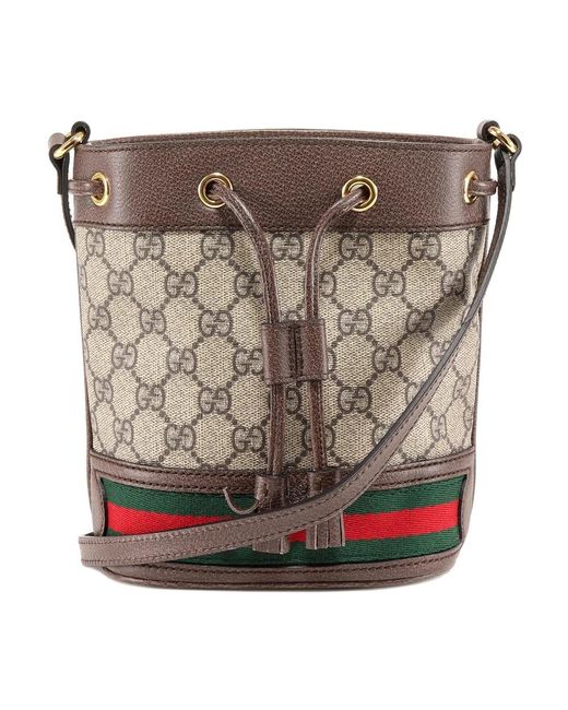 Gucci Brown Bucket Bags