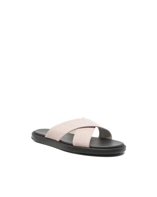 Doucal's Crossover Strap Sandal in Brown für Herren