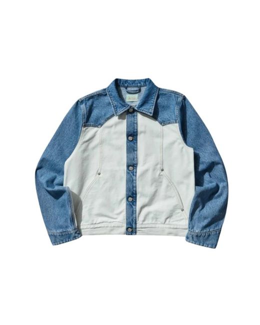 Aries Patchwork Western Carpenter Jacke in Blue für Herren