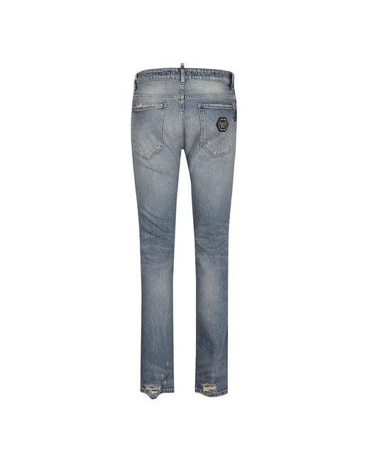 Philipp Plein Blue Slim-Fit Jeans for men