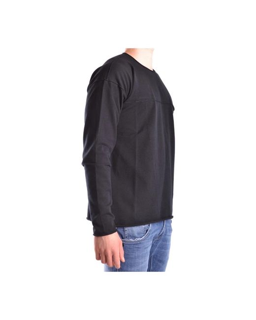 Isabel Benenato Black Long Sleeve Tops for men