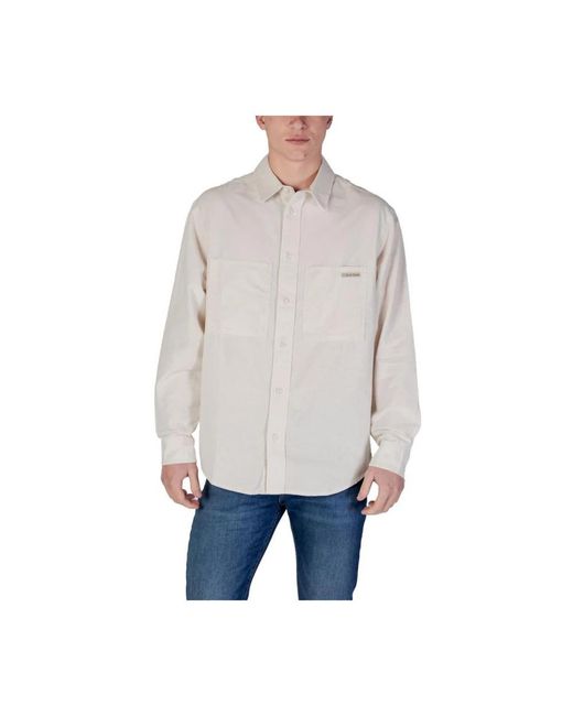 Calvin Klein Gray Casual Shirts for men