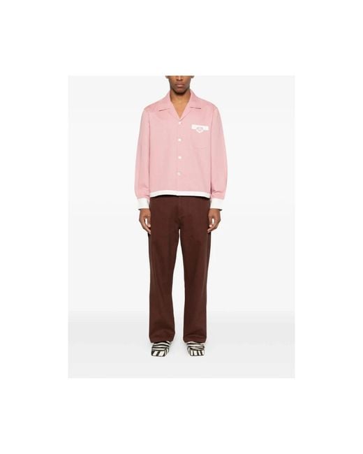 Bode Pink Casual Shirts for men