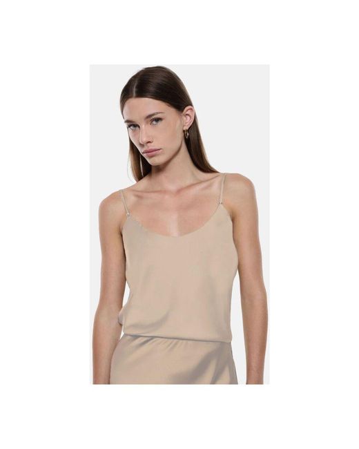 Sleeveless Tops Imperial de color Natural