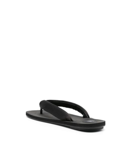 Dries Van Noten Black Flip Flops for men