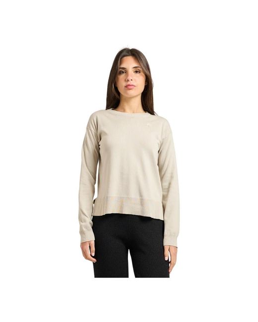 K-Way Natural Round-Neck Knitwear