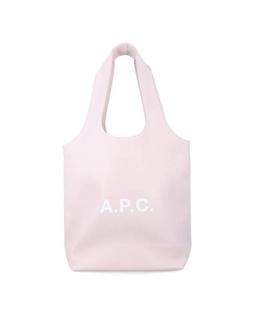 A.P.C. Pink Shopping Bags