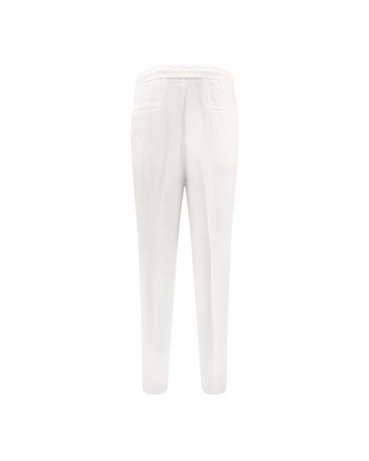 Brunello Cucinelli White Sweatpants for men