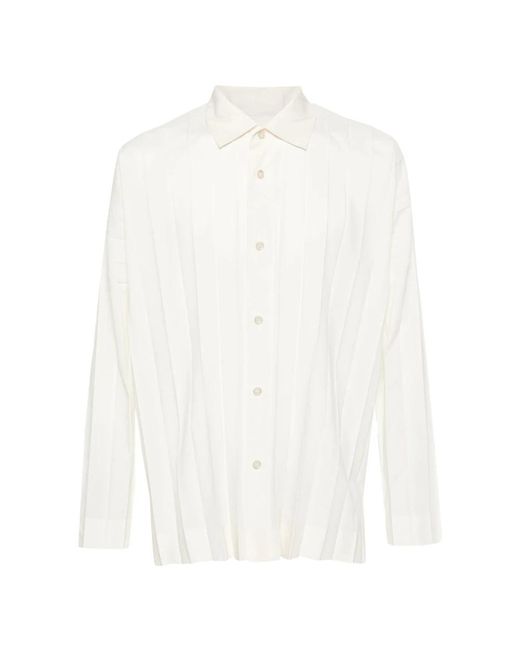 Issey Miyake White Casual Shirts for men