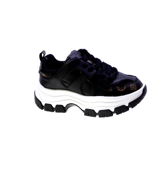 guess sneakers black and gold