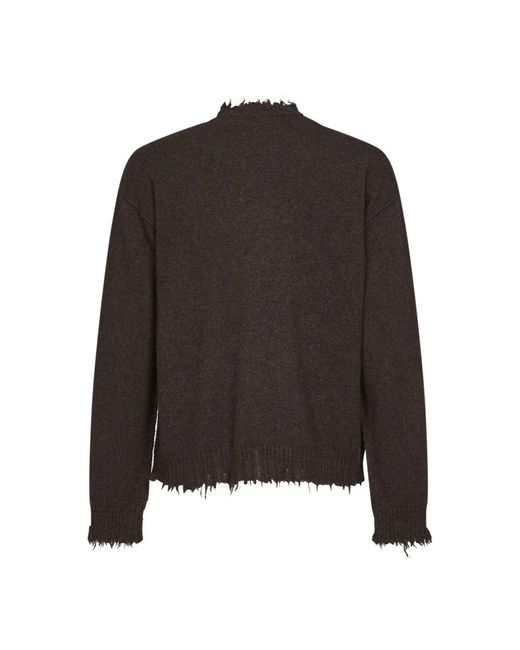 Uma Wang Black Round-Neck Knitwear for men