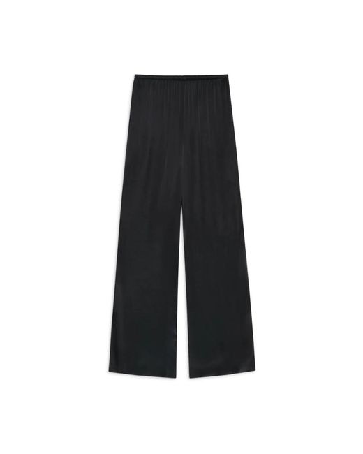 Wide Trousers Anine Bing de color Black