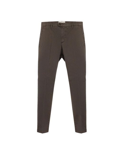 BRIGLIA Gray Chinos for men
