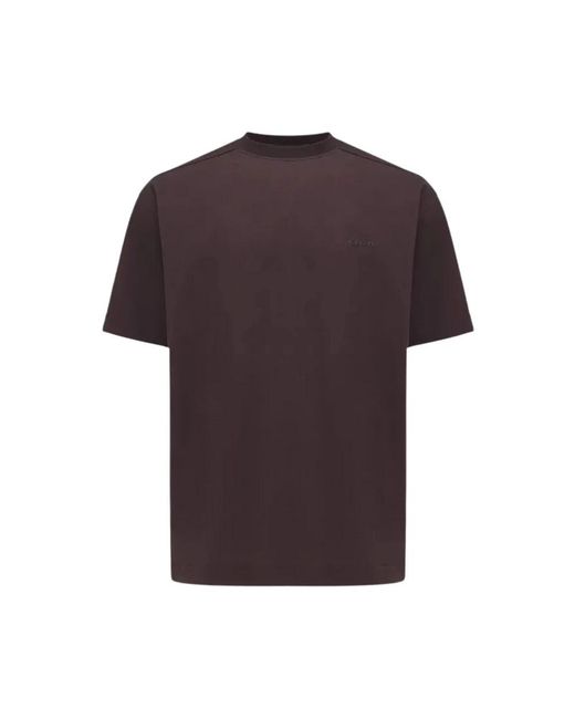Genti Essential Tee in het Purple voor heren