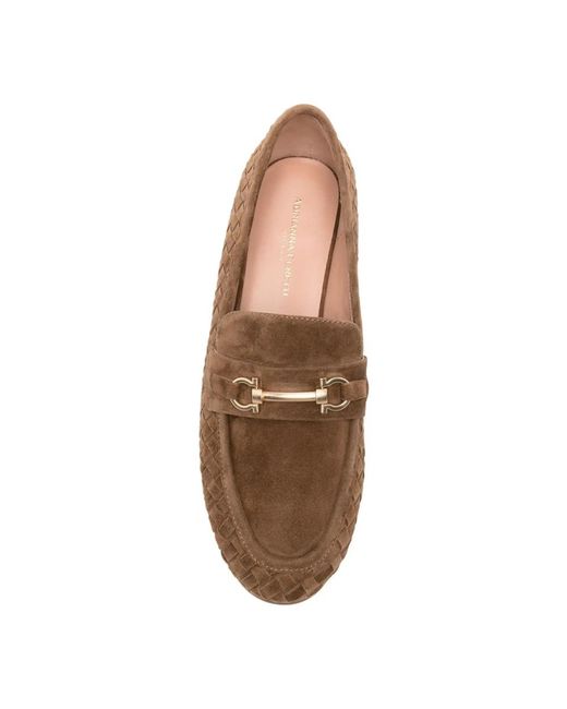 ADRIANNA FERETTI Brown Loafers