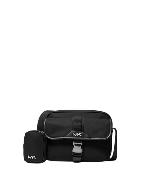 Michael Kors Brooklyn Nylon Utility Schoudertas in het Black voor heren