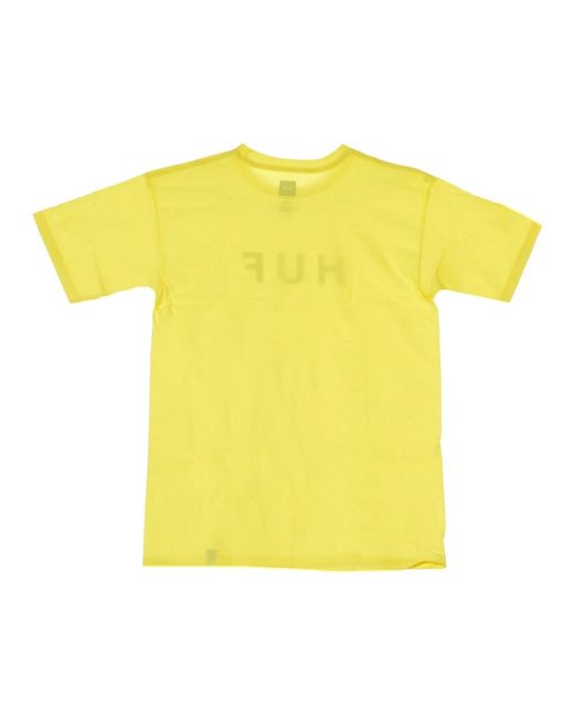 Huf Logo Tee in het Yellow voor heren