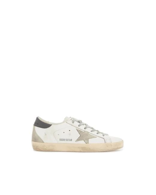 Super-star sneakers in pelle di Golden Goose Deluxe Brand in White