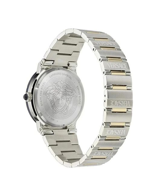 Versace Metallic Greca Logo Moonphase